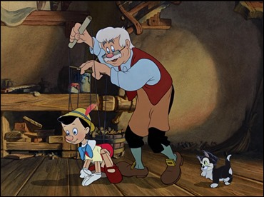 Geppetto y Pinocho,en la versión Disney