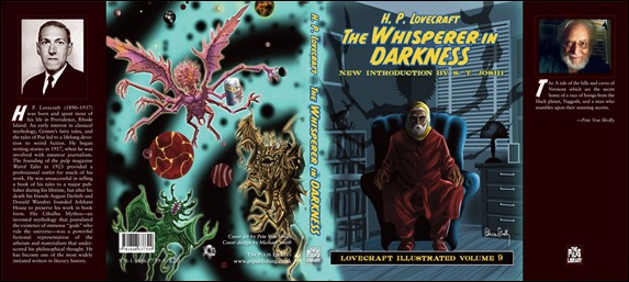 Cubierta de una edición de El que susurra en la oscuridad, con portada de Pete Von Sholly