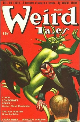 Uno de los números de Weird Tales donde aparece uno de sus relatos