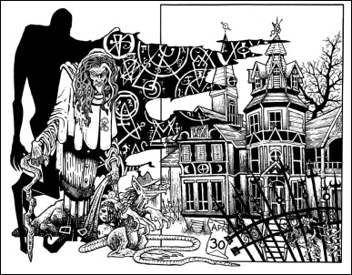 Ilustración de Tillinghast23 para Los sueños en la casa de la bruja