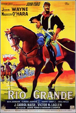Cartel frances de Rio Grande, de John Ford