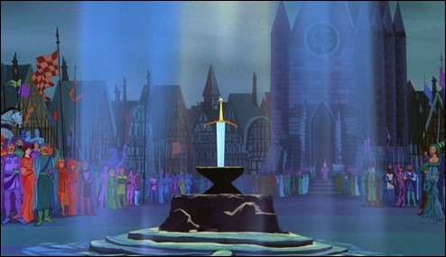 Excalibur no podia faltar en Merlin el encantador