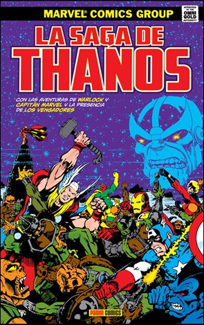 Portada del tomo de Panini dedicado a la saga clásica de Thanos