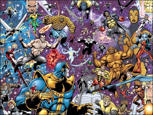 Thanos contra todos en Marvel El Fin
