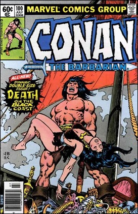 El mitico numero 100 de Conan the Barbarian, con John Buscema narrando la muerte de Belit
