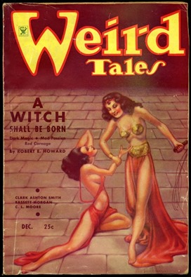 Portada de Weird Tales con Nacera una bruja