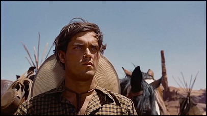 Inolvidable Jeffrey Hunter en Centauros del desierto