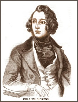 Charles Dickens en 1843, el año de Cancion de Navidad