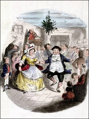 El baile de Mr Fezziwig en A Christmas Carol