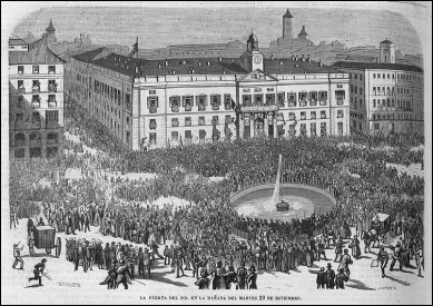 La Gloriosa Revolucion, en la Puerta del Sol