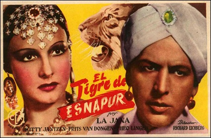 La version de El tigre de Esnapur de los años 30