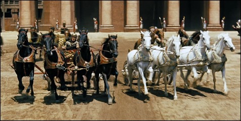 La carrera de cuádrigas de Ben-Hur