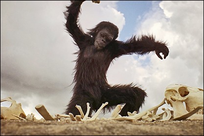 El amanecer del hombre, en 2001 una odisea en el espacio