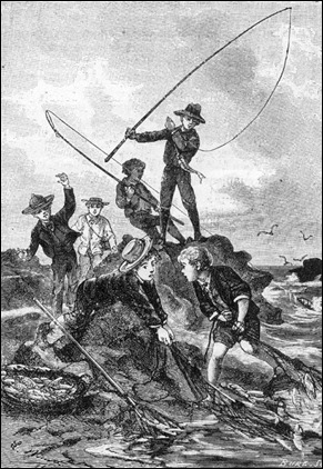 Ilustracion de Benett para Dos años de vacaciones