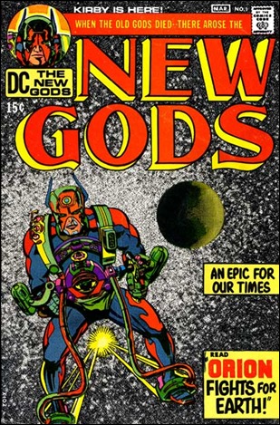 Orion en la portada del numero 1 de The New Gods