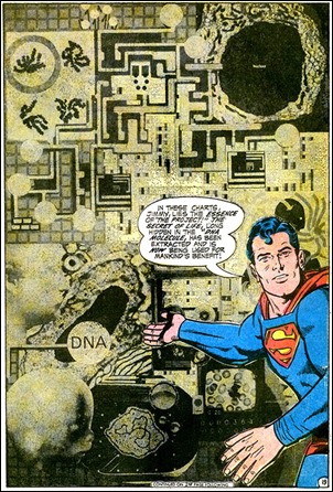 Pagina-collage muy tipica de Jack Kirby