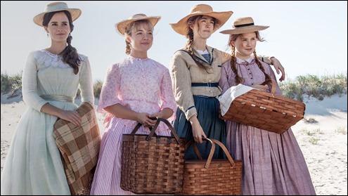 Las cuatro hermanas March de la Mujercitas de Greta Gerwig