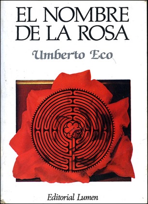 Portada de la primera edicion en Lumen de El nombre de la rosa