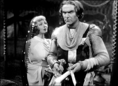 Henry Wilcoxon como Ricardo, y Loretta Young como Berenguela, en Las Cruzadas, de DeMille