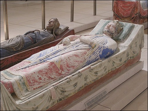 La tumba de Ricardo, en la abadía de Fontevrault