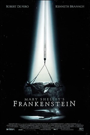 Curioso cartel del Frankenstein de Branagh