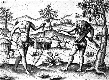 Los blemias, seres con la cara en el torso