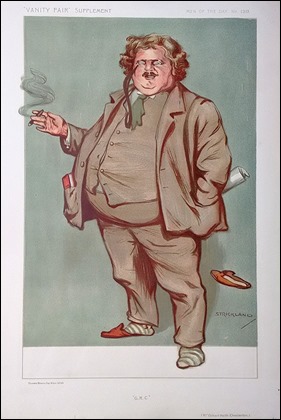 Caricatura de Chesterton en la revista Vanity Fair