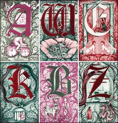 Algunas de las letras capitulares