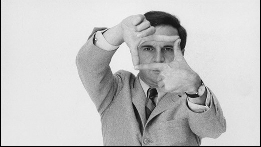 Famosa imagen de Truffaut, hombre de cine