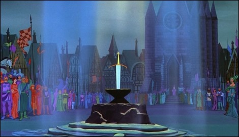 Excalibur no podia faltar en Merlin el encantador