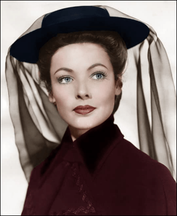 Gene Tierney, bellisima como la senora Muir