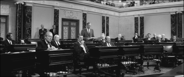 El Capitolio, en Tempestad sobre Washington