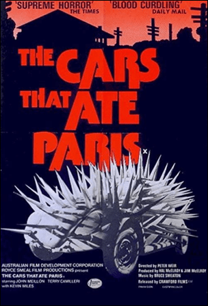 Cartel original de Los coches que devoraron París