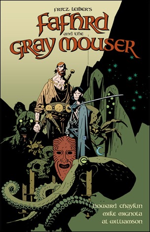 Estupenda adaptacion de Fafhrd y el Ratonero Gris por Mike Mignola