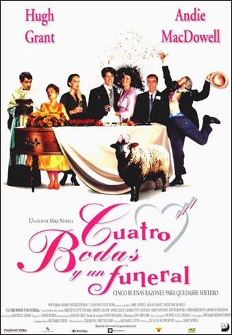 Cartel de Cuatro bodas y un funeral