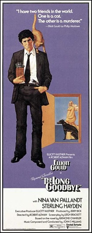 El poster de Un largo adios, version Altman de la novela, es lo mejor de la pelicula