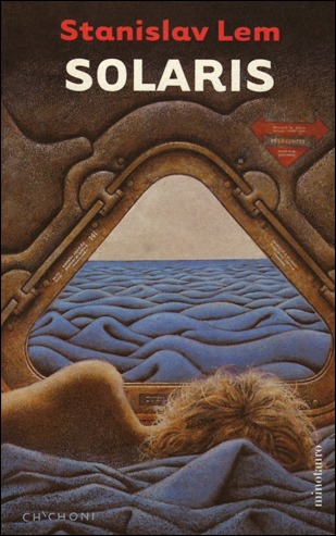 Portada de Solaris en Minotauro, ilustración del argentino Oscar Chichoni