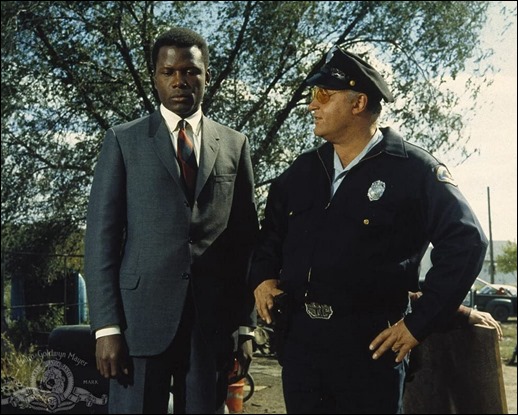 El poli de ciudad y el sheriff de pueblo, en En el calor de la noche