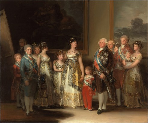 La corte de Carlos IV, por Goya