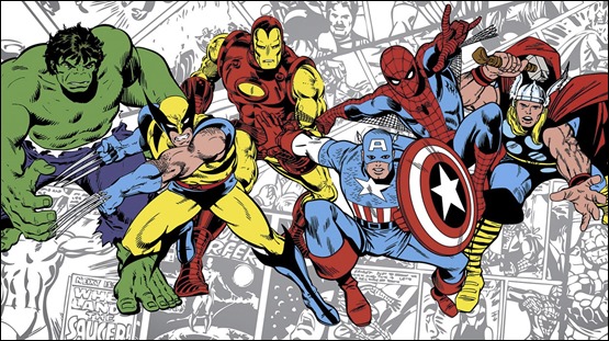 Algunos de los mas famosos heroes de Marvel