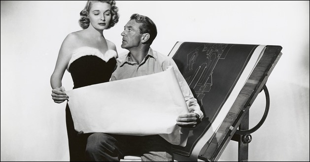 Inolvidables Patricia Neal y Gary Cooper en El manantial