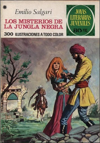 Los misterios de la jungla negra, en la inolvidable coleccion Joyas literarias juveniles