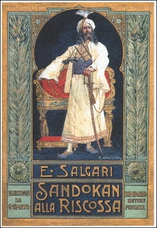 Cubierta original de El desquite de Sandokán