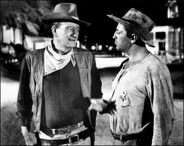 Extraordinarios Wayne y Mitchum en El Dorado