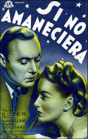 Cartel hispano de Si no amaneciera