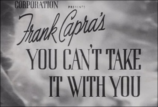 Frank Capra, el nombre sobre el titulo en Vive como quieras