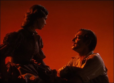 Vivien Leigh y Clark Gable en Lo que el viento se llevo