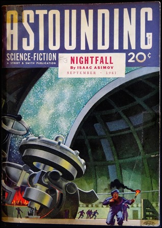 Una de las primeras portadas de Asimov en Astounding Science-Fiction
