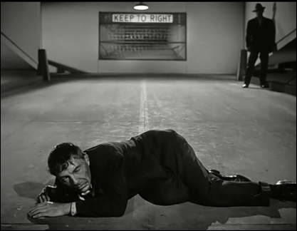 David Wayne en la escena final de M