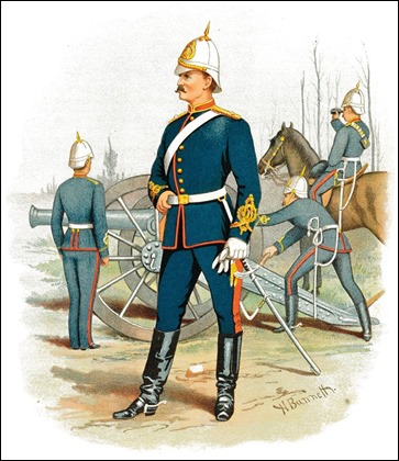 Uniforme de gala de un soldado del Raj